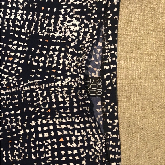 Clara Sun Woo Capri Navy Dotted V Print M - Picture 6 of 8